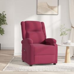 vidaXL Fotoliu rabatabil electric, rosu vin, catifea GartenMobel Dekor (3098398)