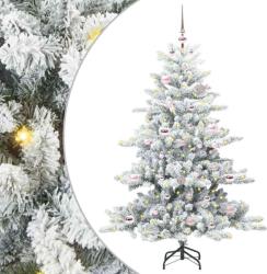 vidaXL Brad de Craciun artificial cu ramuri articulare Alb 150 cm GartenMobel Dekor (3397707)