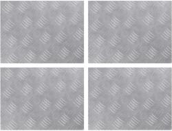 vidaXL Trepte Dreptunghiular 4 pcs Argintiu 40 x 30 cm Aluminiu GartenMobel Dekor (4104288) Covor