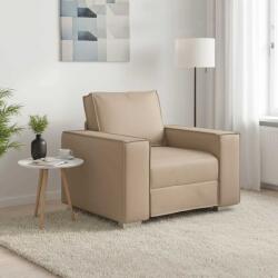 vidaXL Fotoliu Cappuccino 100 cm Piele artificiala GartenMobel Dekor (4105043) Canapea