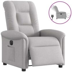 vidaXL Scaun reclinabil electric Cloud Grey Fabric GartenMobel Dekor (3303243)