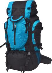 vidaXL Rucsac pentru drumetii XXL, 75 L, negru si albastru GartenMobel Dekor (91105) Rucsac tura