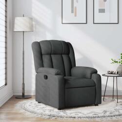 vidaXL Fotoliu rabatabil, gri închis, material textil GartenMobel Dekor (373575)