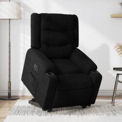vidaXL Fotoliu electric rabatabil cu ridicare, negru, textil GartenMobel Dekor (3206581)
