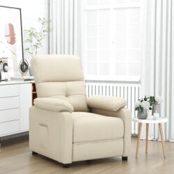 vidaXL Fotoliu rabatabil, crem, material textil GartenMobel Dekor (348284)