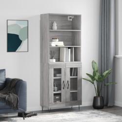 vidaXL Dulap înalt, gri sonoma, 69, 5x34x180 cm, lemn compozit GartenMobel Dekor (3189315) Comoda