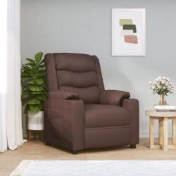 vidaXL Fotoliu rabatabil electric, maro, piele ecologica GartenMobel Dekor (3143451)