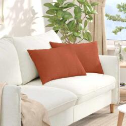vidaXL Perne pentru canapea 2 pcs Rosu portocalie 60 x 40 cm GartenMobel Dekor (42013695)