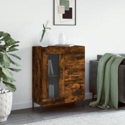 vidaXL Servanta, stejar fumuriu, 69, 5x34x90 cm, lemn compozit GartenMobel Dekor (828057) Comoda