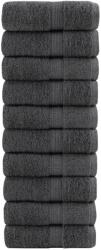 vidaXL Prosoape de baie premium SOLUND, 10 buc. , antracit, 30x30 cm, 600 g/m2 GartenMobel Dekor (137150) Prosop