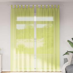 vidaXL Perdele din voile cu tabla 2 buc Verde mar GartenMobel Dekor (4102255)