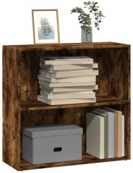 vidaXL Biblioteca, stejar fumuriu, 80x30x77 cm, lemn prelucrat GartenMobel Dekor (857926) Biblioteca