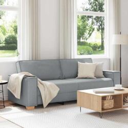 vidaXL Canapea cu 3 locuri, gri deschis, 220x78x84 cm, material textil GartenMobel Dekor (4104990) Canapea