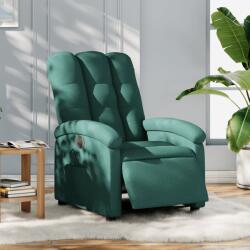 vidaXL Fotoliu rabatabil electric, verde închis, material textil GartenMobel Dekor (3204074)