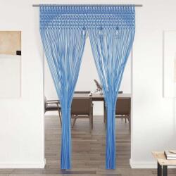 vidaXL Perdea macrame, albastru, 140 x 240 cm, bumbac GartenMobel Dekor (323985)