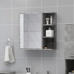 vidaXL Dulap de baie cu oglinda, gri beton, 62, 5 x 20, 5 x 64 cm GartenMobel Dekor (803312)