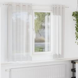 vidaXL Perdele Voile cu Oeje 2 buc Alb GartenMobel Dekor (4102150)
