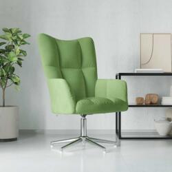vidaXL Scaun de relaxare, verde deschis, catifea GartenMobel Dekor (328120)