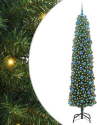 vidaXL Brad de Craciun artificial Verde 240 cm PVC si otel si plastic GartenMobel Dekor (3394976)