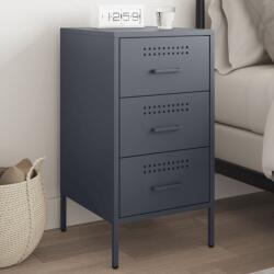 vidaXL Noptiera, antracit, 36x39x68 cm, otel laminat la rece GartenMobel Dekor (843082)