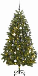 vidaXL Brad Craciun artificial articulat cu 300 LED-uri/globuri 300 cm GartenMobel Dekor (3210168)