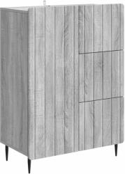 vidaXL Bufet cu sertar Sonoma gri 66 x 34, 5 x 91, 5 cm Lemn prelucrat GartenMobel Dekor (894401) Comoda