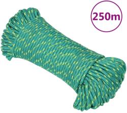 vidaXL Franghie de barca, verde, 3 mm, 250 m, polipropilena GartenMobel Dekor (152696)