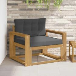 vidaXL Canapea Medie pentru Exterior Poliester Alb GartenMobel Dekor (3439016) Canapea