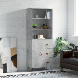 vidaXL Dulap înalt, gri beton, 69, 5x34x180, lemn compozit GartenMobel Dekor (3189417) Comoda