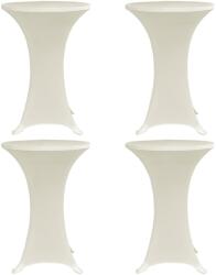 vidaXL Husa de masa cu picior, 4 buc. , crem, Ø80 cm elastic GartenMobel Dekor (279076)