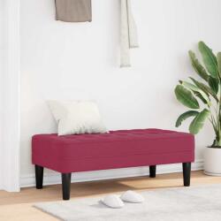vidaXL banca cu perna Rosu Vin 113 x 57 x 39 cm Catifea GartenMobel Dekor (42001952)
