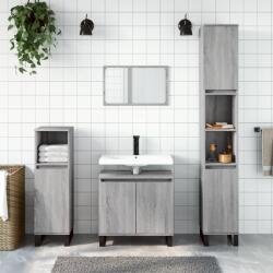 vidaXL Dulap de baie, gri sonoma, 30x30x190 cm, lemn prelucrat GartenMobel Dekor (831546)
