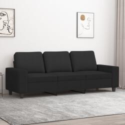 vidaXL Canapea cu 3 locuri, negru, 180 cm, material textil GartenMobel Dekor (359403) Canapea