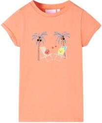 vidaXL Tricou pentru copii, piersica, 140 GartenMobel Dekor (11018)