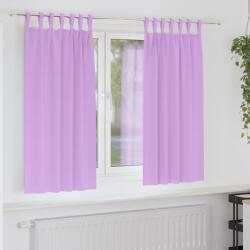 vidaXL Perdele Opaque cu Inel 2 pcs Violet 175 x 140 cm Poliester GartenMobel Dekor (4107599)