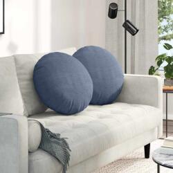 vidaXL Perne de Sezut 2 pcs albastru Ø 50 cm Tesatura din corduroy GartenMobel Dekor (42014189)
