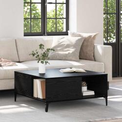 vidaXL Masa de cafea Stejar Negru 80 x 80 x 36, 5 cm Lemn compozit GartenMobel Dekor (881185)
