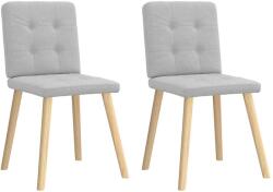 vidaXL Scaune de sufragerie 2 buc tesatura gri nor GartenMobel Dekor (4101077)