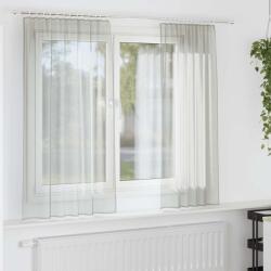 vidaXL Perdele Voile cu buzunare pentru bare 2 buc gri deschis GartenMobel Dekor (4102206)