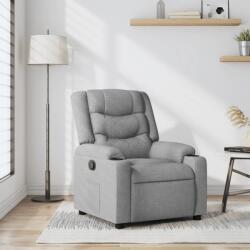 vidaXL Fotoliu rabatabil, gri deschis, material textil GartenMobel Dekor (374127)