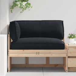 vidaXL Set de perne pentru palet 3 pcs Negru Material Oxford GartenMobel Dekor (3329093)