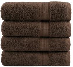 vidaXL Prosoape de baie premium SOLUND 4 buc maro 100x150cm 600gsm GartenMobel Dekor (137240) Prosop
