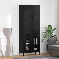 vidaXL Bufet Pe perete Stejar Negru 69, 5 x 34 x 180 cm Lemn compozit GartenMobel Dekor (3416157) Comoda