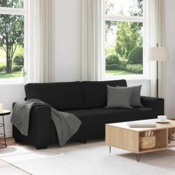 vidaXL Canapea cu 3 locuri, neagra, 220x77x82 cm, material textil GartenMobel Dekor (4105178) Canapea