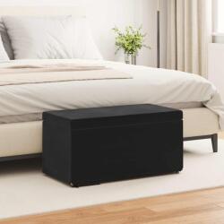 vidaXL Taburet Negru 81 x 41 x 40 cm Catifea si lemn stratificat GartenMobel Dekor (876784)