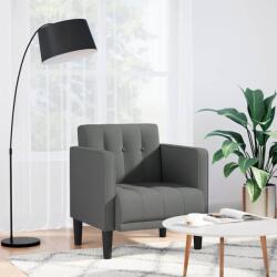 vidaXL Canapea Scaun cu cotiere Gri închis 53 cm Material GartenMobel Dekor (4100544)