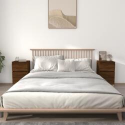 vidaXL Noptiere, 2 buc. , stejar maro, 40x35x70 cm GartenMobel Dekor (819707)