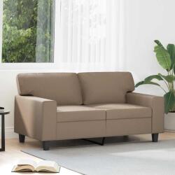 vidaXL Canapea cu 2 locuri, cappuccino, 120 cm, piele ecologica GartenMobel Dekor (359416) Canapea