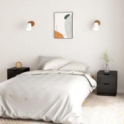 vidaXL Dulapuri noptiera, 2 buc. , negru, 40x40x50 cm, lemn prelucrat GartenMobel Dekor (326726)