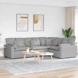 vidaXL Canapea modulara cu perne, gri nor, textil GartenMobel Dekor (3321156) Canapea